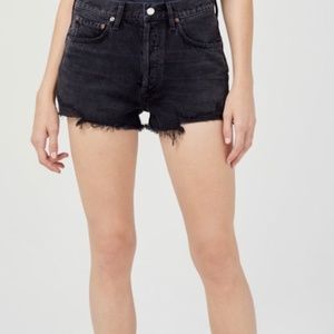 Agolde Parker Short in Black Size 25